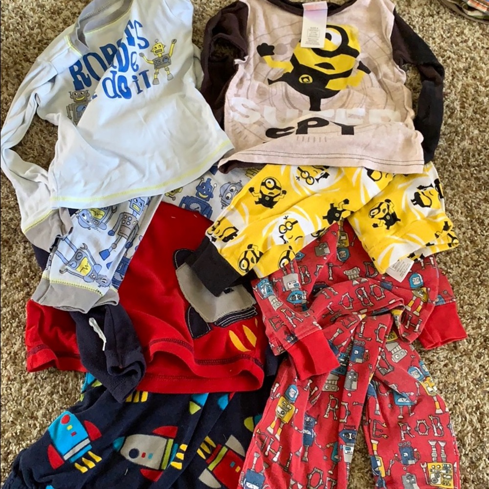 4 pairs of size 4 pj’s